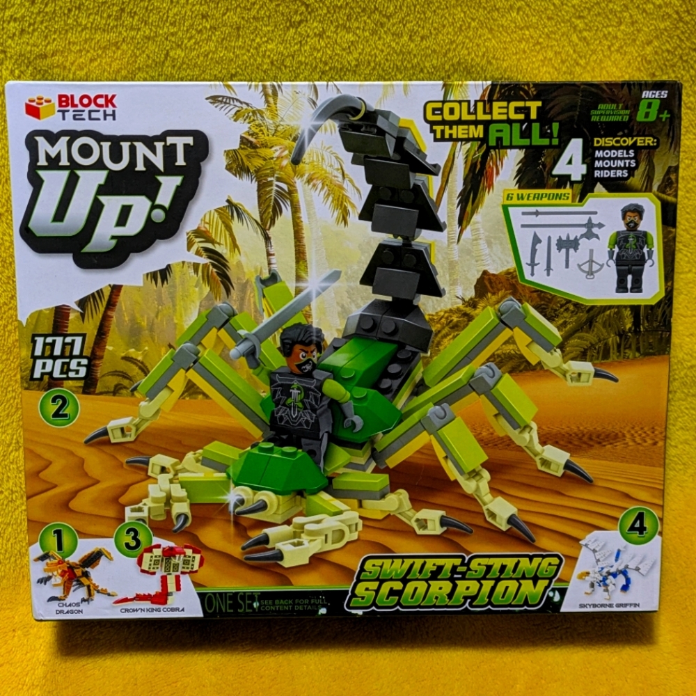 NIB Block Tech | Mount Up! Frost SWIFT STING SCORPION | 177 PCS 🔥 SEALED